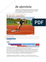 Tipos de Ejercicio Aerobicos y Anaerobicos