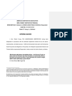 AMERICAN ARBITRATION ASSOCIATION EMPLOYMENT ARBITRATION TRIBUNAL BRIAN METCALF, Claimant Vs GRAND LEDGE PUBLIC SCHOOLS, Respondent