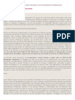 La Estructura Organizativa de Los Centros Educativos Como Herramienta de Transformación