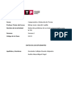 Redacción Preliminar Texto Argumentativo TA1