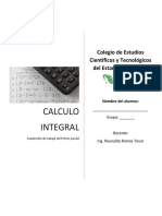 Cuadernillo de CALCULO INTEGRAL 2022-2023 Primer Parcial