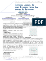 Block Chain Types and Technology