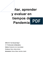 Evaluacion de Los Aprendizajes. Olivera-Sanchez 2