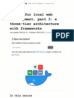 Docker For Local Web Development, Part 3-A Three-Tier Architecture With Frameworks