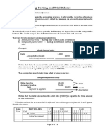 Journalizing, Posting, and Trial Balance