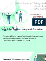 LESSON 4 REPORT Other Types of Integrated Curriculum