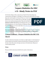 How To Prepare Statistics For SSC CGL Tier II Study Notes in PDF