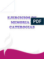 Ejercicios de Memoria y Categorías