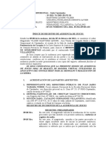 Acta de Audiencia de Beneficio Penitenciario