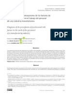 Diagnóstico de Las Percepciones de Los Factores de Trabajo