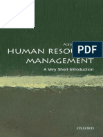 Human Resource Management - A Very Short Introduction