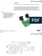 Stereo Balanced To Unbalanced Audio Converter