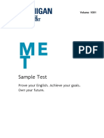 MET Sample Test Booklet