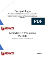 Texto - 4 - Slides - Psicopatologia - Síndromes Ansiosas e Síndromes Com Importante Componente de Ansiedade