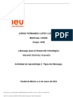 Actividad de Aprendizaje 2. Tipos de Liderazgo