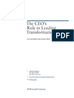 The CEOs Role in Leading Transformation