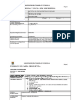 Carta Descriptiva Nuevo Programa de La Materia 2010 Tecnicas de Sonido