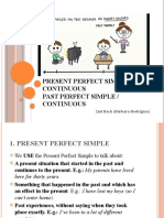 Present Perfect - Past Perfect