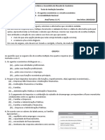 Teste 1 - Avaliação Sumativa - Economia A - 11.º C