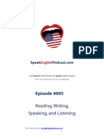 005 Reading Writing Speaking Listening