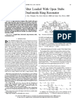 Bandpass Filter Loaded With Open Stubs Using Dual-Mode Ring Resonator