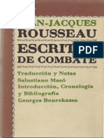 Jean Jacques Rousseau - Escritos de Combate