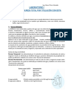 Análisis de Dureza Total Por Titulación Con Edta