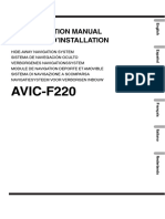 AVIC-F220 Installation Manual EN ES DE FR IT NL