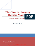 The Concise Surgery Review Manual For The ABSITE & Boards