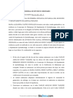 Modelo Juicio Ordinario de Familia