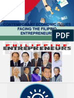 Contemporary Economic Issues Facing The Filipino Entrepreneurs