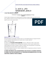 La Cura Del Agua No Estamos Enfermos Solo Tenemos Sed