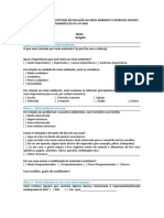 Educação Ambiental - Conde - Roteiro Entrevista Estudantes 8 e 9 Ano