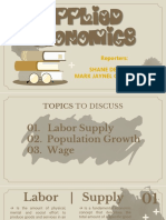 Labor Supply, Population Growth, Wages