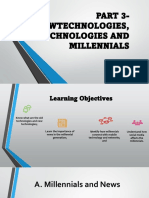 Part 3 - Newtechnologies J Oldtechnologies and Millennials