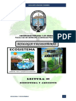 Ecosistema y Ambiente. Material de Lectura Obligatoria