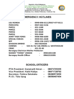 Emergency Hotlines: School Officers