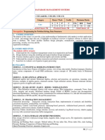 Database Management Systems: IV Semester