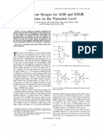 New Efficient Designs For XOR and XNOR Functions On The Transistor Level