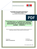 Contribution A L'elaboration D'un Plan