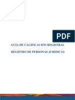 Guia de Calificacion Registral Personas Jurídicas