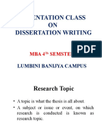 MBA - Project Report Writing