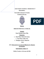 Escrito de Diligencias de Alimentos Provisionales