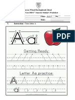 Worksheet Phonics KG.2 A-Z