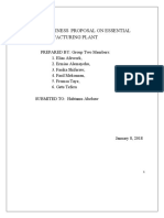 Title PROJECT PROPOSAL ON EDIBLE OIL PRO