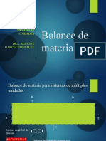 Balance de Materia Múltiples Unidades Clase 4