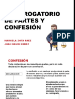 Interrogatorio de Partes y Confesión