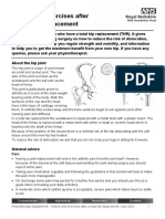 Advice and Exercises After A Total Hip Replacement THR - Jun21