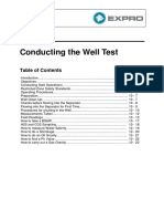 Section 10, Conducting The Well Test