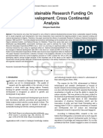 Effects of Sustainable Research Funding On National Development Cross Continental Analysis